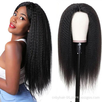Wholesale 13X4 HD Lace Frontal Wigs Long Hair Brazilian Kinky Straight Glueless Cheap Frontal Wigs For Black Women